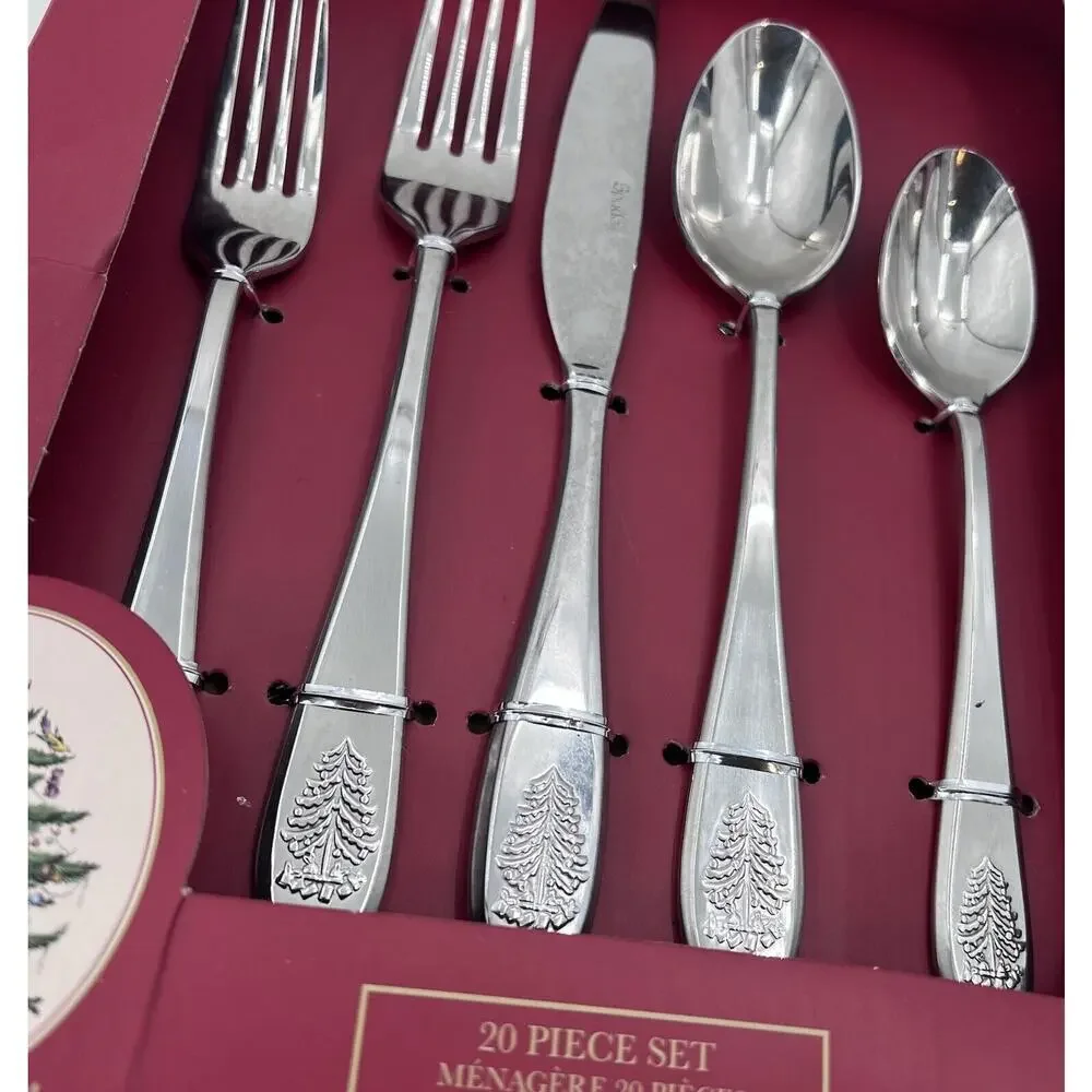 Spode CHRISTMAS TREE 20 Piece Flatware Set - Service for 4